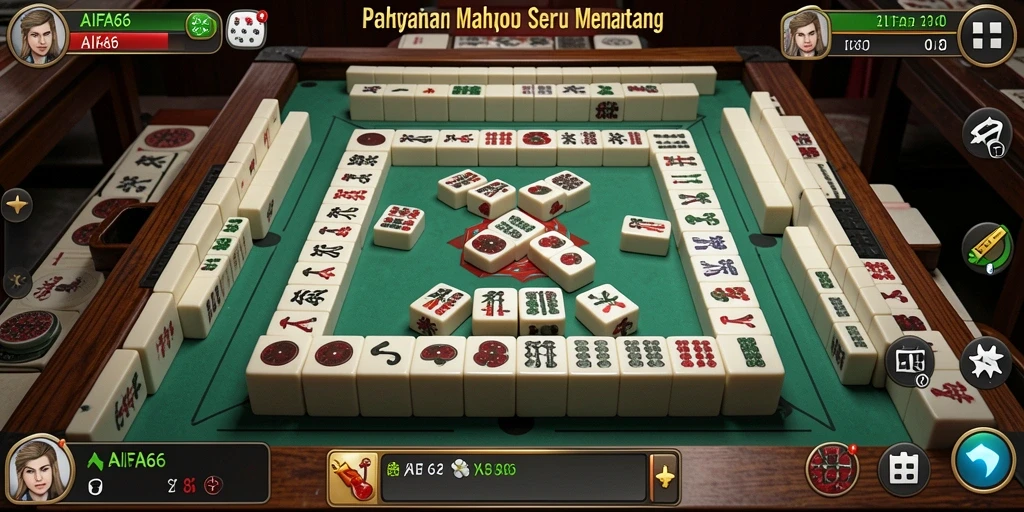 Tampilan gameplay menarik dari AIFA66 untuk Mahjong.
