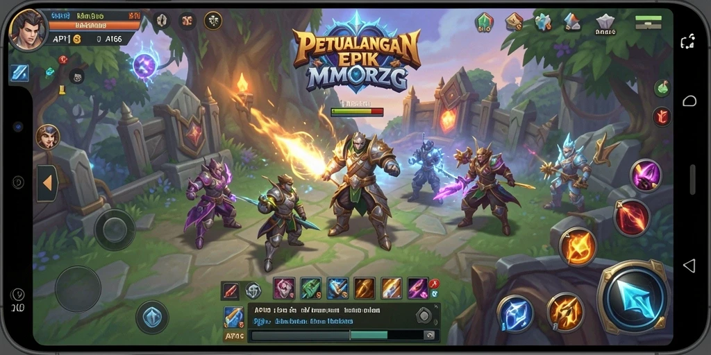 Tampilan menarik dari gameplay fantasi di API66.
