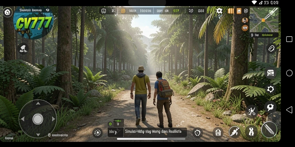 Tangkapan layar utama CV777 menampilkan gameplay simulasi yang mendebarkan.