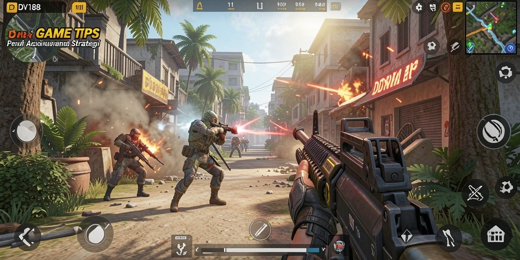 Tangkapan layar gameplay DV188 yang menampilkan aksi TPS seru.