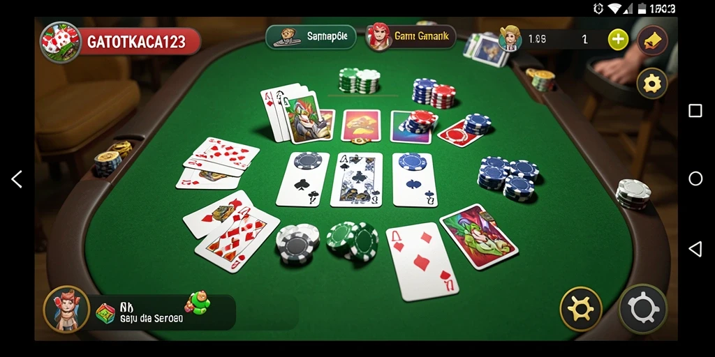 Screenshot gameplay GATOTKACA123 dengan pemain beradu strategi.