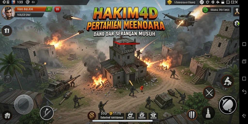 Tampilan menarik HAKIM4D dengan pertahanan menara yang kokoh.