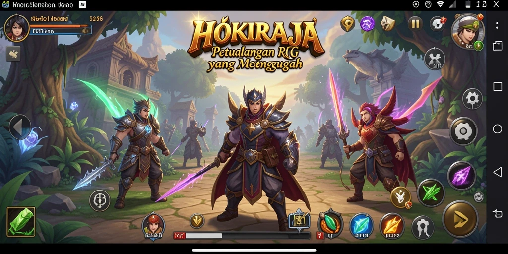 Tampilan gameplay HOKIRAJA yang menegangkan dan seru.