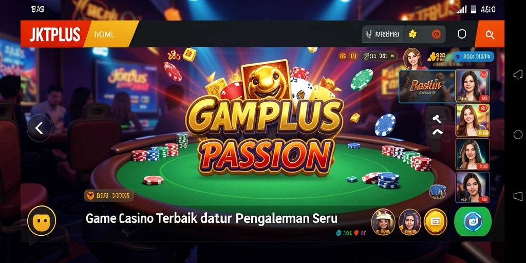 Tampilan gameplay nyata dari JKTPLUS Live Casino yang mendebarkan.