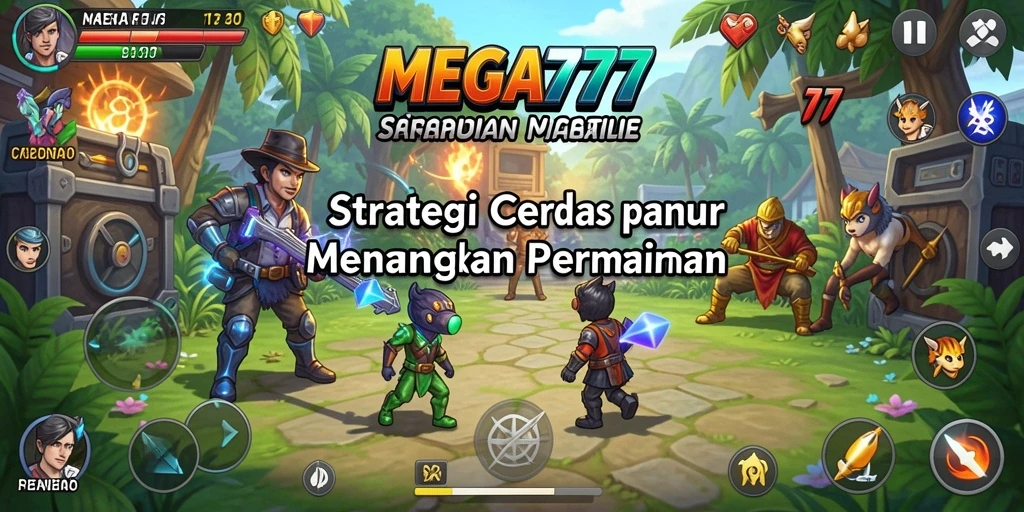 Tampilan gameplay memukau dari game strategi MEGA777.
