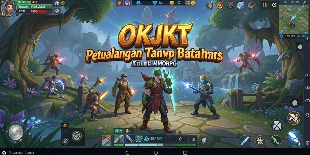 Tangkapan layar dari gameplay OKJKT yang memikat di dunia MMORPG.