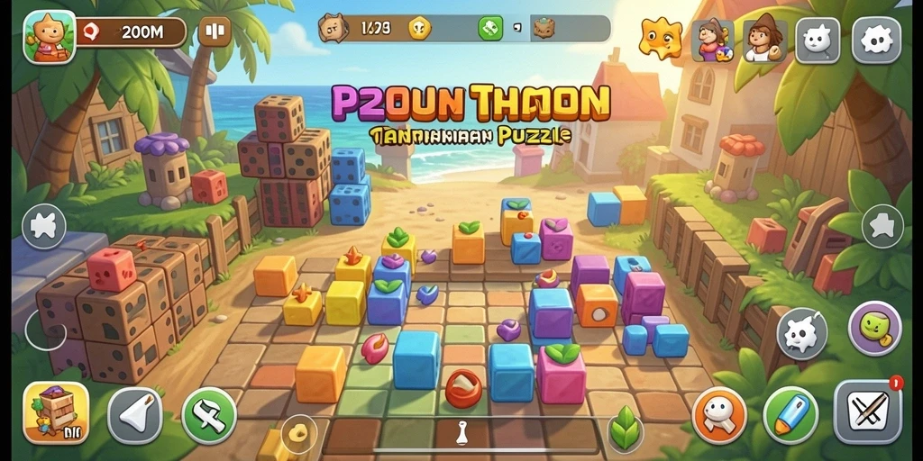 Tampilan gameplay P200M yang menantang dan menarik.
