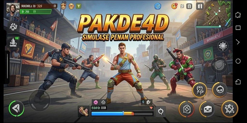 Tampilan gameplay menarik dari <strong>PAKDE4D</strong> yang menunjukkan simulasi mendebarkan.