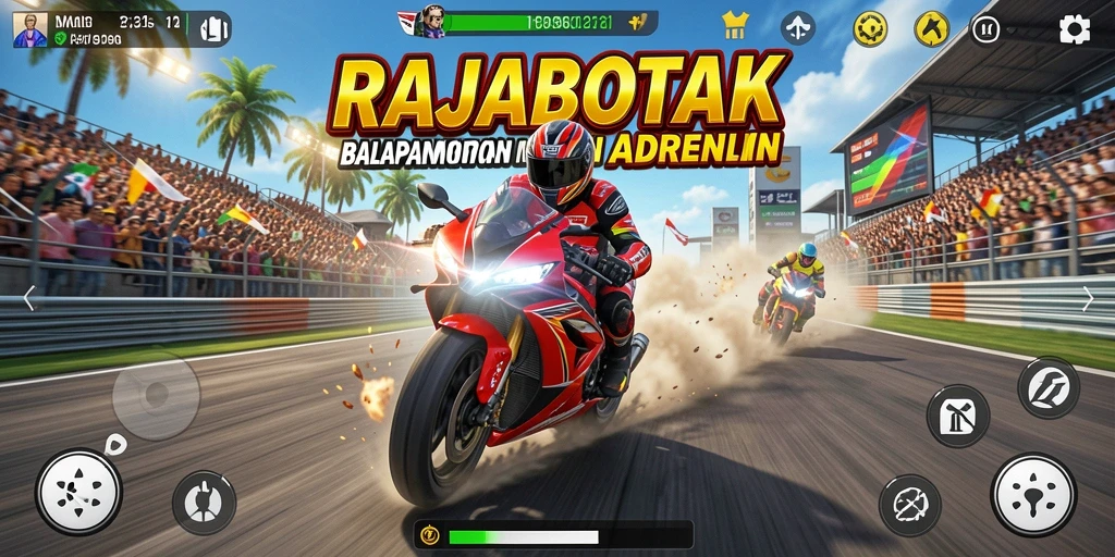 Tampilan gameplay seru dan kompetitif dalam RAJABOTAK.