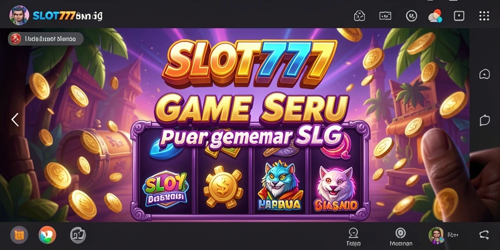 Tampilan gameplay seru dari SLOT777 dengan berbagai slot menarik.