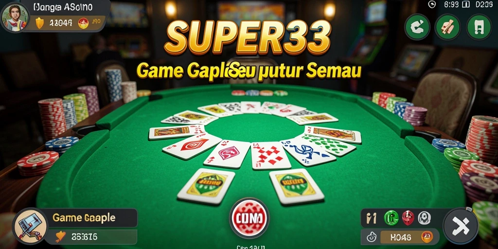 Tampilan screenshot gameplay seru Gaple di SUPER33.