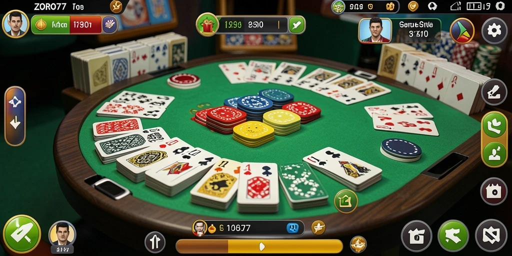 Tampilan menarik dari gameplay Gaple di ZORO77.